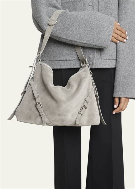 givenchy voyou medium suede shoulder bag|Medium Voyou bag in suede in .